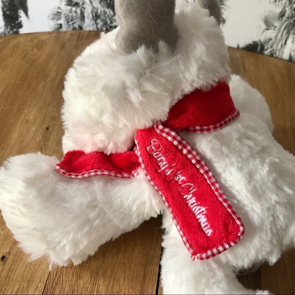 Hallmark BABY’S FIRST 1st CHRISTMAS Plush Toy Reindeer Stuffed Animal NWT - Picture 10 of 11